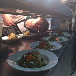 Our hard at it chef Seb. Crispy citrus insect noodles #ieatgrub