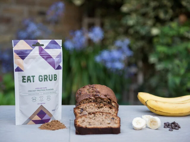 cricket powder or cricket flour or cricket protein powder banana bread